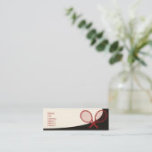 Tennis - Skinny Mini Visitekaartje (Staand voorkant)