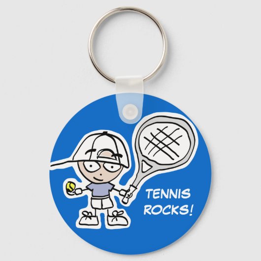 Tennis-sleutelhanger met schattige cartoon en aang sleutelhanger (Voorkant)