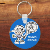 Tennis-sleutelhanger met schattige cartoon en aang sleutelhanger (Voorkant)