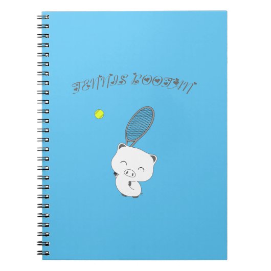 Tennis smash notitieboek (Voorkant)