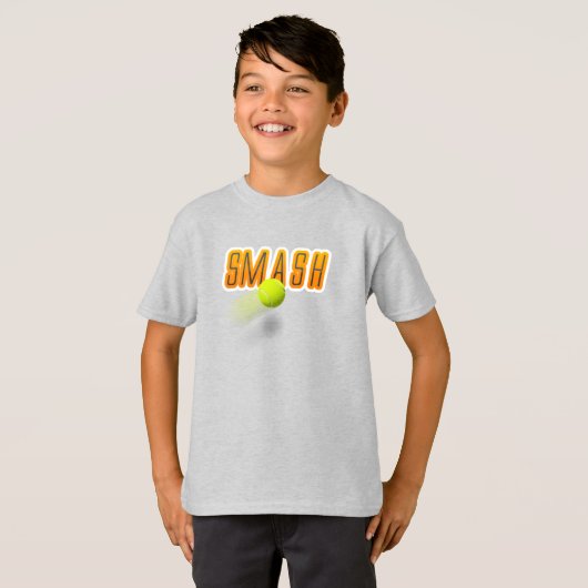 Tennis smash t-shirt (Voorkant volledig)