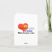 Tennis Sneeuwman Kerstkaart Kaart (Achterkant)