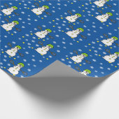 Tennis Snowmen — Verpakkingspapier Cadeaupapier (Hoek)