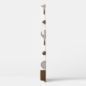 Tennis Soft Pink & Brown Custom Name Girly Sports Case-Mate iPhone Case (Achterkant / Rechts)