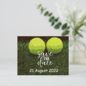 Tennis sparen de Datum van de Uitnodiging van de P (Staand voorkant)