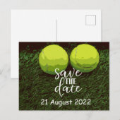 Tennis sparen de Datum van de Uitnodiging van de P (Voorkant / Achterkant)
