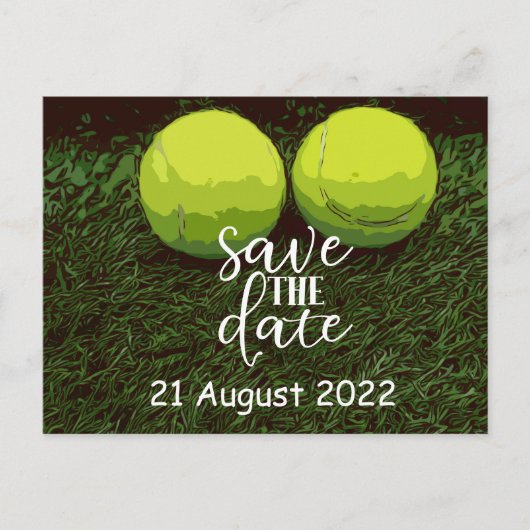 Tennis sparen de Datum van de Uitnodiging van de P (Voorkant)