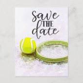 Tennis sparen de Datum van de Uitnodiging van de P (Voorkant)
