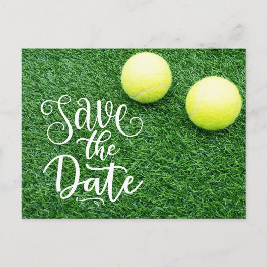 Tennis sparen de Datum van de Uitnodiging van de P (Voorkant)