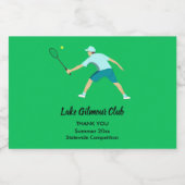 Tennis Sparkling Wijnetiket (Enkel label)