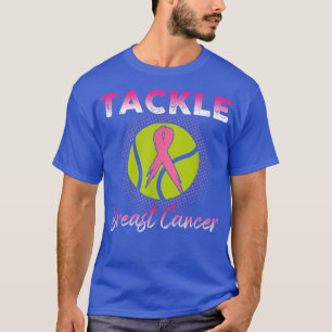 Tennis speelt roze lint-borst-kanker t-shirt