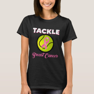 Tennis speelt roze lint borstkanker af t-shirt