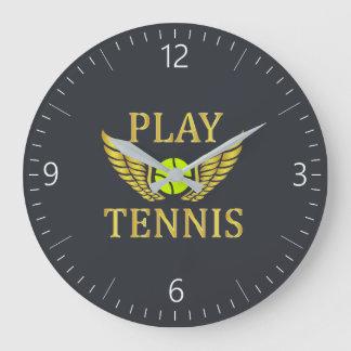 Tennis spelen grote klok