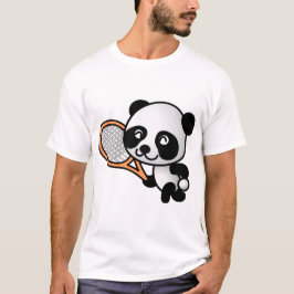 Tennis spelen Panda T-shirt