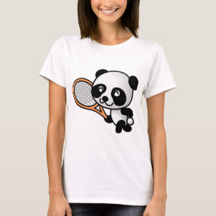 Tennis spelen Panda T-shirt
