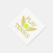 Tennis spelen servet (Hoek)