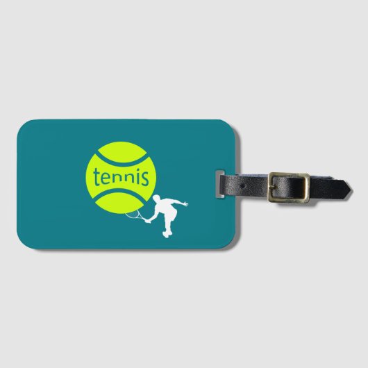 Tennis-speler Bagagelabel (Voorkant (horizontaal))