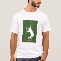 Tennis-speler die een server raakt - T-shirt