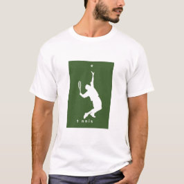 Tennis-speler die een server raakt - T-shirt