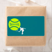 Tennis-speler Etiket (Insitu)
