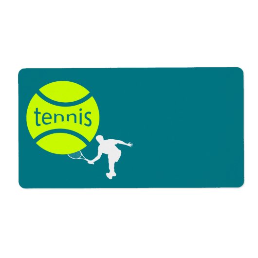 Tennis-speler Etiket (Voorkant)