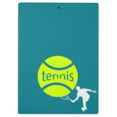 Tennis-speler Klembord (Achterkant)