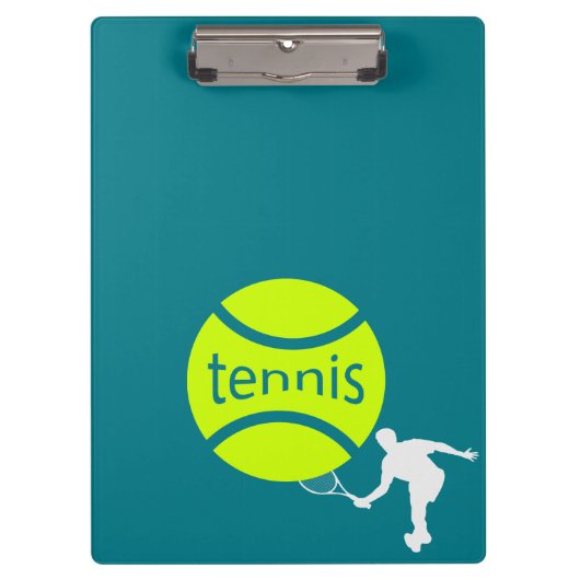 Tennis-speler Klembord (Voorkant)