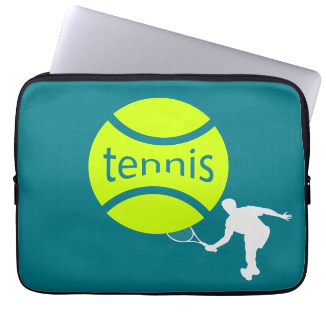 Tennis-speler Laptop Sleeve (Voorkant)