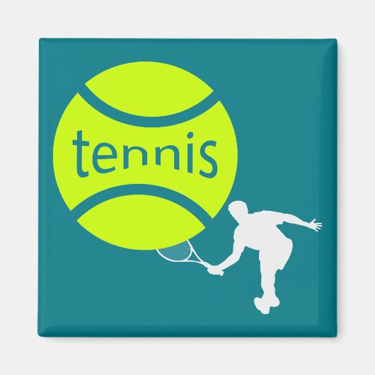 Tennis-speler Magneet (Voorkant)