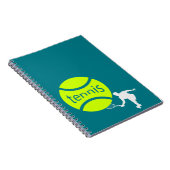 Tennis-speler Notitieboek (Rechterzijde)