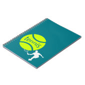 Tennis-speler Notitieboek (Linkerzijde)