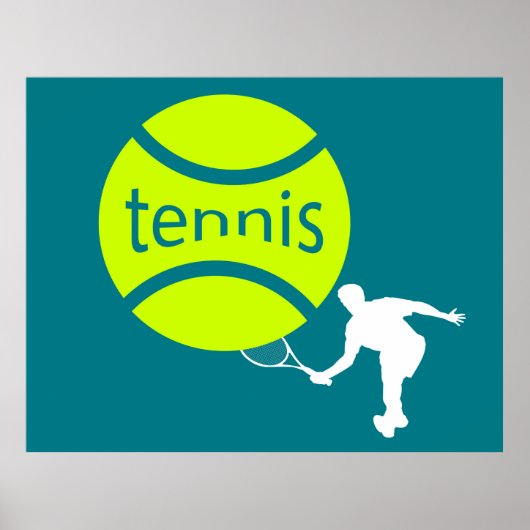 Tennis-speler Poster (Voorkant)