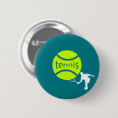 Tennis-speler Ronde Button 5,7 Cm (Voorkant /achterkant)
