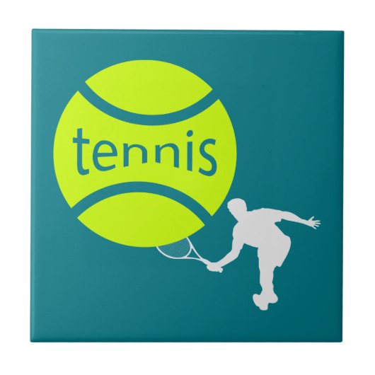 Tennis-speler Tegeltje (Voorkant)