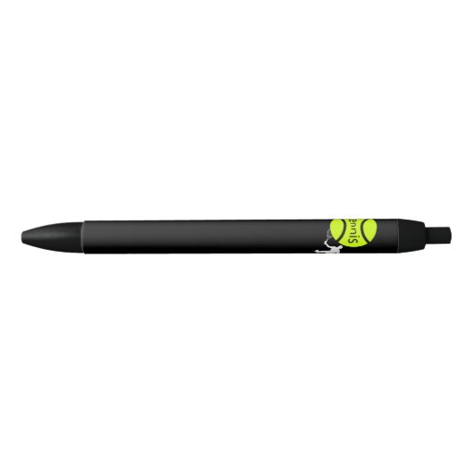 Tennis-speler Zwarte Inkt Pen (Voorkant)