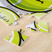 Tennis Spelers & Ball Name Pattern Klassieke Sport Legpuzzel (Zijkant)
