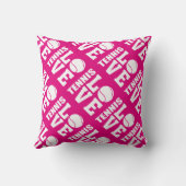 Tennis-spelers, liefdesneiging, roze kussen (Achterkant)