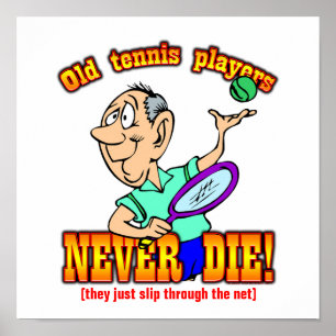 Tennis-spelers Poster