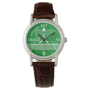 Tennis-spelers, Tennis Court Watch Horloge