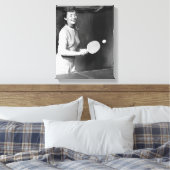 Tennis speltafel voor vrouwen canvas afdruk (Insitu (Slaapkamer))