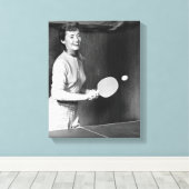 Tennis speltafel voor vrouwen canvas afdruk (Insitu (Houten vloer))
