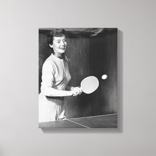 Tennis speltafel voor vrouwen canvas afdruk (Voorkant)