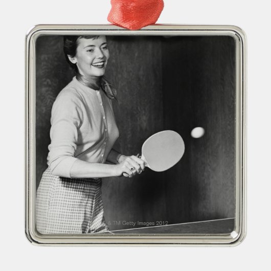 Tennis speltafel voor vrouwen metalen ornament (Voorkant)