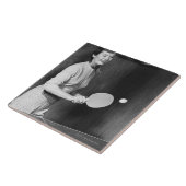 Tennis speltafel voor vrouwen tegeltje (Zijkant)