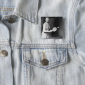 Tennis speltafel voor vrouwen vierkante button 5,1 cm (In situ)