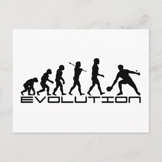 Tennis Sport Evolution Art Briefkaart (Voorkant)