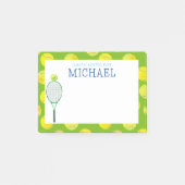 Tennis Sport Jongens Custom Lunchbox Post-it® Notes (Voorkant)