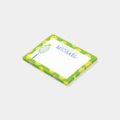 Tennis Sport Jongens Custom Lunchbox Post-it® Notes (Schuin)