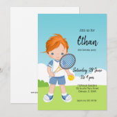 Tennis Sport Kaart (Voorkant / Achterkant)