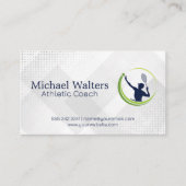 Tennis Sport Logo | atletiektrainer Visitekaartje (Voorkant)